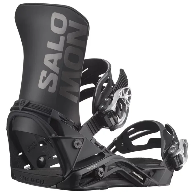 Fixations de snowboard Salomon District Black 2025 