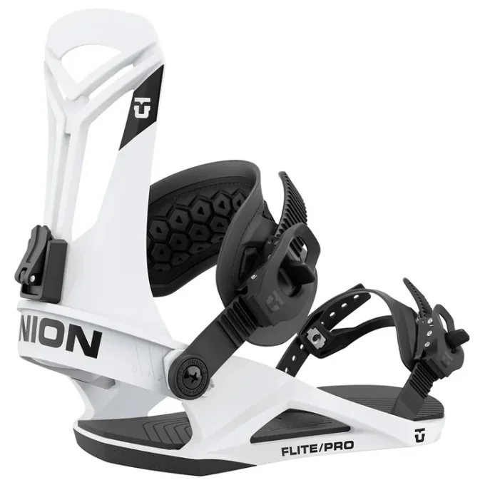 Fixations de snowboard Union Flite Pro White 2025