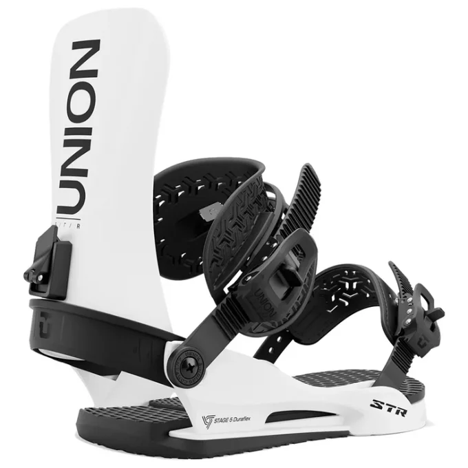 Fixations de snowboard Union STR White 2025