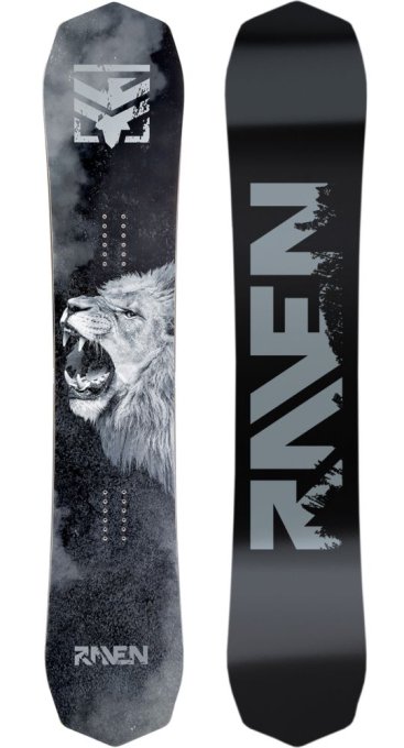 Pack snowboard Raven Lion 159W + Fixations entrée arrière Raven FTM450 XL