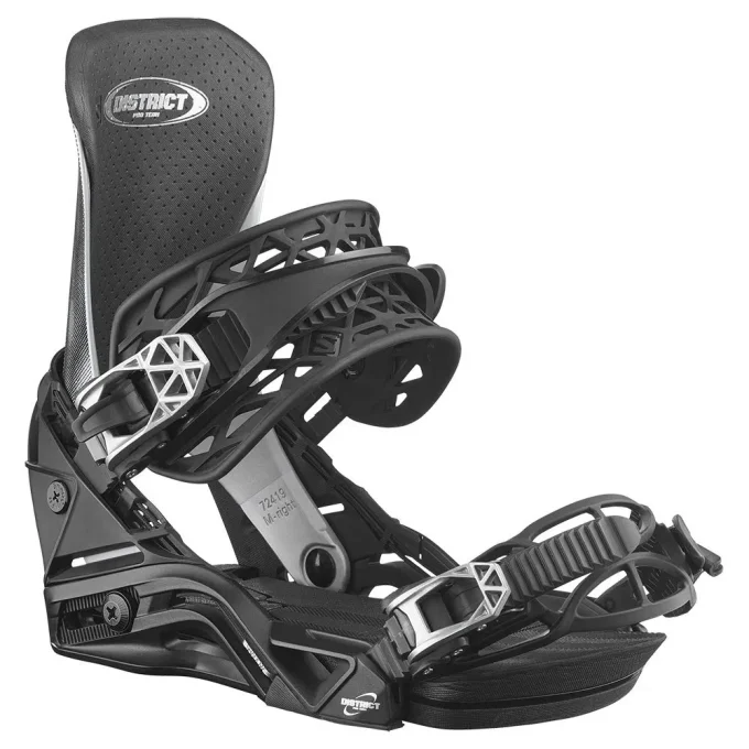 Fixations de snowboard Salomon District Pro  Team Chrome 2025